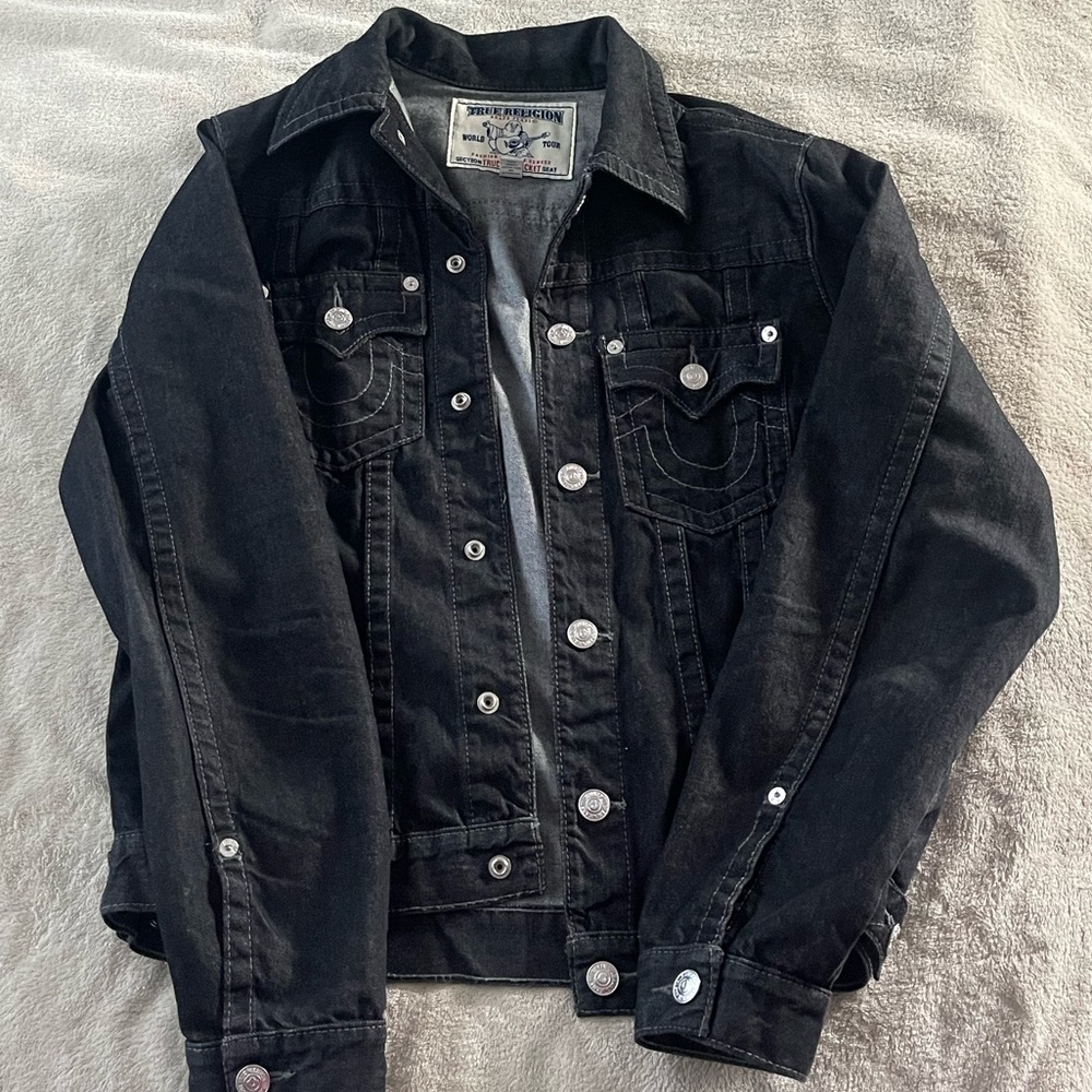 TRUE RELIGION JEAN JACKET (BLK) SZ. XL